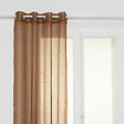 ATMOSPHERA - Voilage à œillets Marron Cannelle 135 x 240 cm - vignette