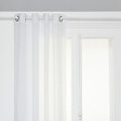 ATMOSPHERA - Voilage à œillets en polyester et coton Blanc 135 x 240 cm - vignette