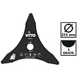 VITO - Lame de coupe pour Débroussailleuse 3 dents Ø255mm Alesage 25.4 VITO - vignette