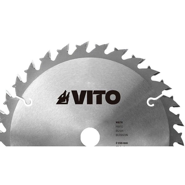 VITO - Lame de coupe pour débroussailleuse 30 dents Ø255mm au Carbure Alesage 25.4 VITO - large