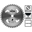 VITO - Lame de coupe pour débroussailleuse 40 dents Diam 255mm au Carbure Alesage 25.4 VITO - vignette
