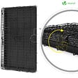 VOUNOT - Cage pour chien pliable avec 2 portes verrouillable plateau amovible 92x58x64cm - vignette