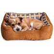 KZ GARDEN - Panier pour Chien et Chat MARRON Coussin Anti Stress Chiot Lit Confortable Lavable KZ GARDEN - vignette