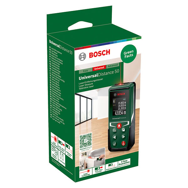 BOSCH - Télémètre laser numérique UniversalDistance 50 - 50 m - large