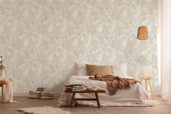 AS CREATION - Papier peint intissé Sumatra - Naturel - L.10.05xl.0.53m - large
