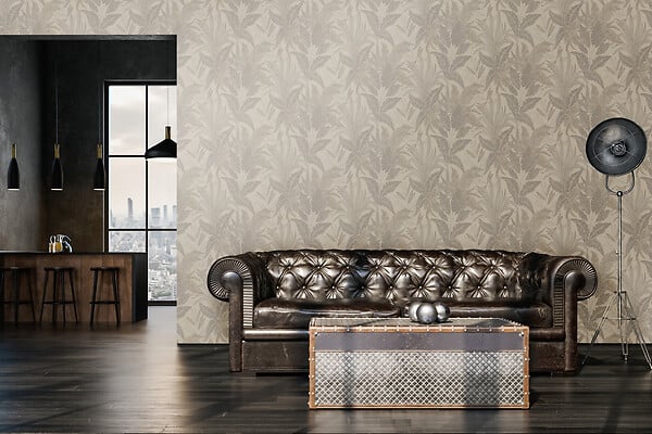 AS CREATION - exp/int fondu vegetal beige - large