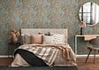 AS CREATION - pv/int indiana taupe turquoise or - vignette