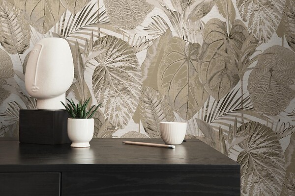AS CREATION - Papier peint Colosia - Beige ecru - large