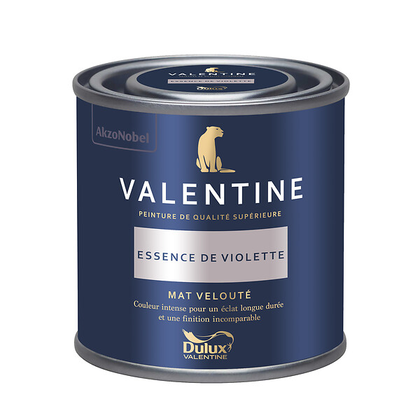 DULUX VALENTINE - Peinture murs&boiseries Valentine  Mat Velouté Essence Violette 0,125L - large