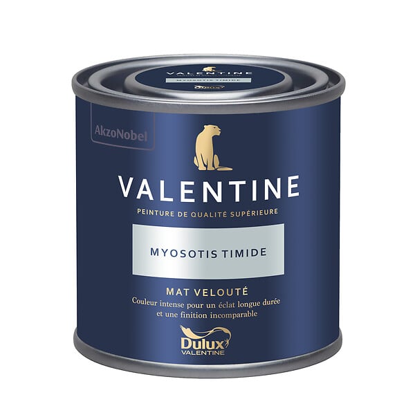 DULUX VALENTINE - Peinture murale Valentine Mat Velouté Myosotis Timide 0,125L - large