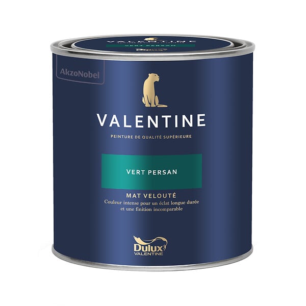 DULUX VALENTINE - Peinture murs et boiseries Valentine - Vert Persan - 0,5L - large