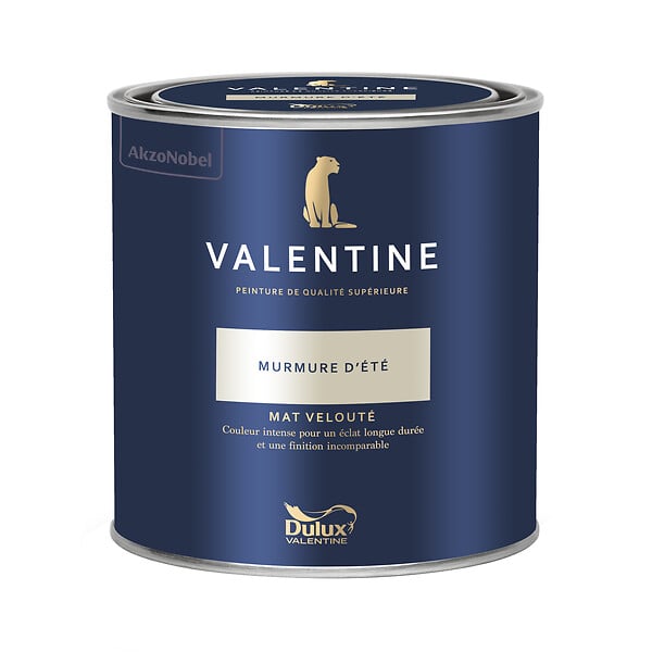 DULUX VALENTINE - Peinture intérieure murs et boiseries - Mat Velouté - Murmure d'Été - 0,5L - large