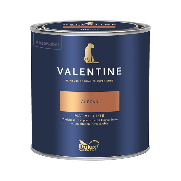 DULUX VALENTINE - Peinture murs&boiseries Valentine  Mat Velouté Alezan 0,5 L - large