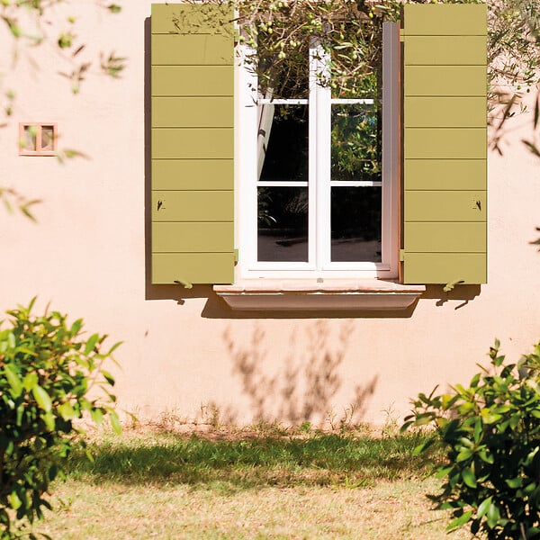 DULUX VALENTINE - Peinture extérieure Bois Ecran+ Dulux Valentine Satin-Jaune Pampa 0,5L - large