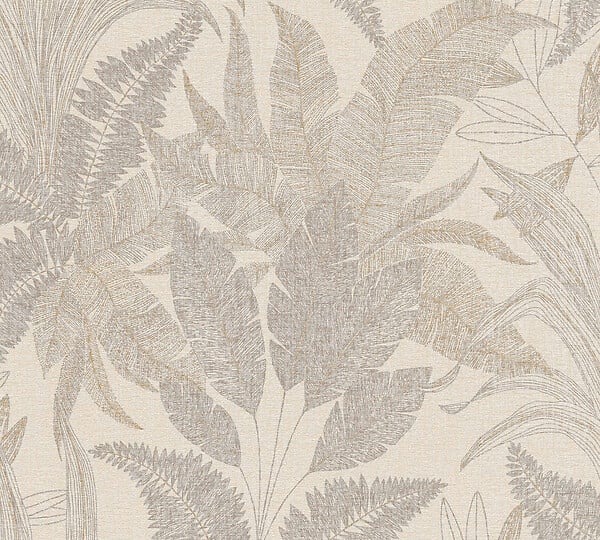 AS CREATION - exp/int fondu vegetal beige - large