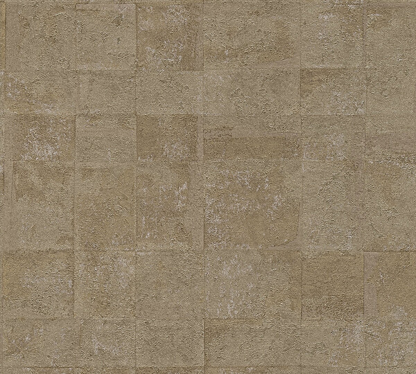 AS CREATION - Papier peint intissé Optic Or - Doré taupe - L.10.05xl.0.53m - large