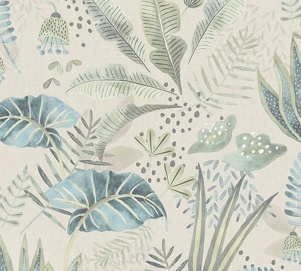 AS CREATION - pv/int arty folia vert beige - large