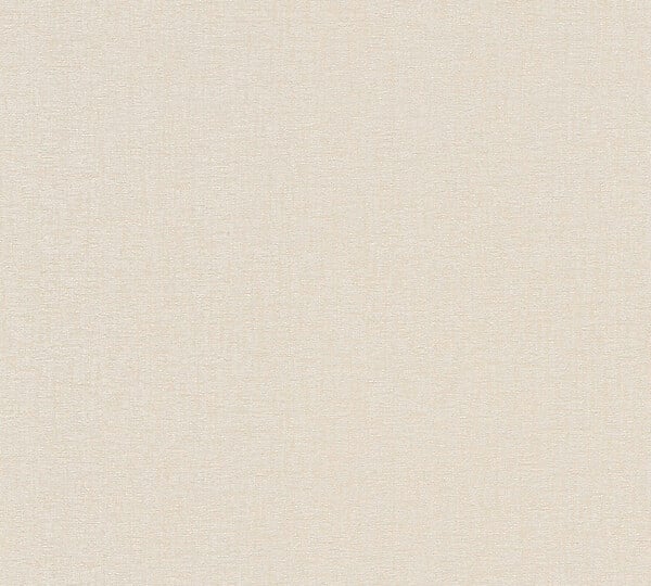 AS CREATION - Papier peint intissé uni textile écru - L.10,05xl.0,53m - large