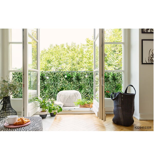 IDEAL GARD - Treillis osier vigne vierge artificielle 1x2m - large