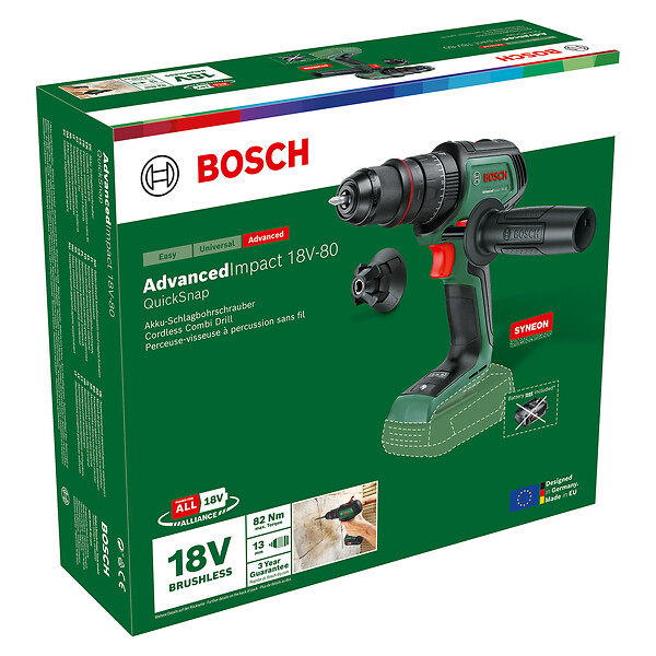 BOSCH - Perceuse sans fil 18V - AdvancedImpact QuickSnap - 82 Nm - large