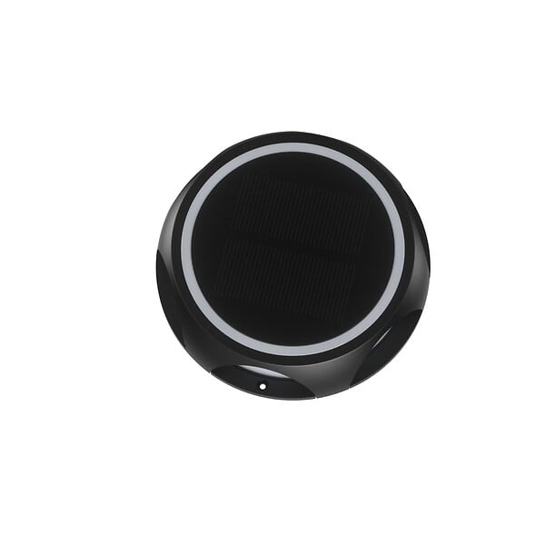 LUMIHOME - Pavé solaire rond noire diamètre 14cm IP65 - large