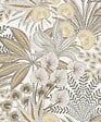 GRANDECO - Papier peint intissé vinyle Jody - Crème/Beige - L.53x10,05m - vignette