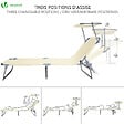 VOUNOT - Transat pare soleil beige Lot de 2 Pcs - vignette