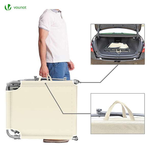 VOUNOT - Transat pare soleil beige Lot de 2 Pcs - large