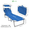 VOUNOT - Transat pare soleil Lot de 2 pcs bleu - vignette