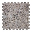 WERKAPRO - Dalle pour piscine imprimé galet  50x50cm  1cm épaisseur 8 pièces - vignette