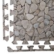 WERKAPRO - Dalle pour piscine imprimé galet  50x50cm  1cm épaisseur 8 pièces - vignette