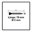 SPAX - SPAX Vis de terrasse 5,0 x 70 mm acier inoxydable A2 - 250 pcs. (0537000500705) Filetage de fixation culasse Torx T-STAR Plus - vignette
