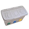 DEA HOME - Poubelle de tri 3 bacs de 25L Dim 75 x 37 x H50 cm Avec couvercle Recyclage 3 en 1 DEA HOME - vignette