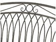 JARDIDECO - Banc de jardin en métal gris - Jardideco - vignette