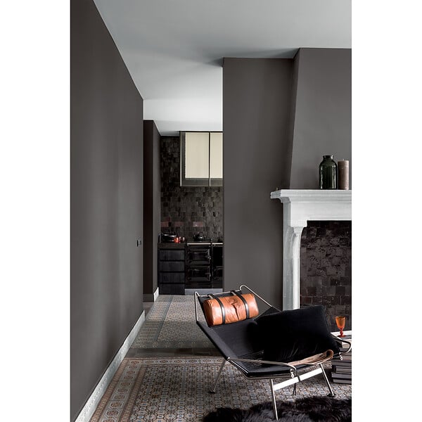 DULUX VALENTINE - Peinture murs&boiseries Valentine  Mat Velouté Noir Magnétite 0,125L - large