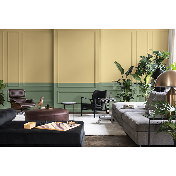 DULUX VALENTINE - Peinture murs&boiseries Valentine  Mat Velouté Vert Yunnan 0,125L - large