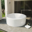 SANYCCES - Baignoire îlot ronde NOA blanche Ø 160 cm  Tablier non inclus - vignette