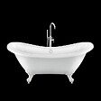 ROGIER & MOTHES - Baignoire sur pieds rétro DARLINGTON Blanche 175 cm Pieds d'Aigle Blancs - vignette