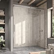 KASSANDRA - Paroi de douche fixe + Porte coulissante LUNA 120 cm Sans paroi latérale - vignette