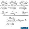 STANO - Plan suspendu pour vasque TOP noyer 80 x 46 cm - vignette