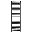 STANO - Radiateur sèche-serviettes eau chaude CODA 160 x 50 cm noir mat - vignette