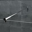 KASSANDRA - Barre de stabilisation paroi de douche 120 cm Chrome - vignette