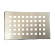 STANO - Grille inox PIATTO pour receveurs de douche en SoliCast motif quadrillage - vignette