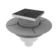 STANO - Bonde verticale DINO pour receveurs à carreler avec grille en acier inoxydable - vignette