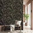 LUTECE - Papier peint vinyle Coquillage - Noir doré - L.53x10.05m - vignette