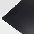 OVIALA - Ensemble table de terrasse stratifié noir et 4 fauteuils taupe - Opéra - vignette