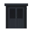 CHALET & JARDIN - Abri de jardin bois composite Onyx 22 - L.223xP.225xH.237cm - vignette