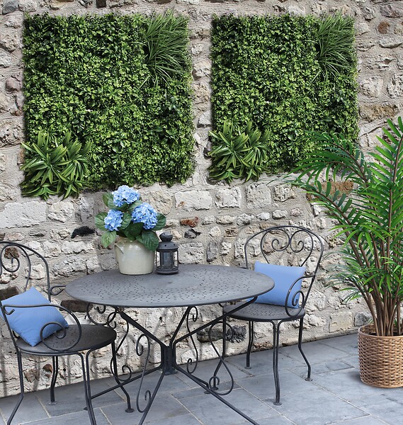 IDEAL GARD - Mur végétal artificiel Sabana - L.100xl.100cm - large