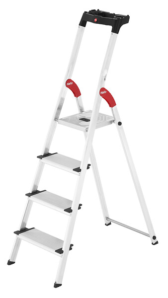 HAILO - Escabeau XXL 4 marches - 85cm - large