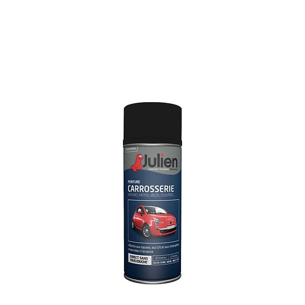 JULIEN - Peinture carrosserie - Noir obsidienne - Métal - 400ml - large